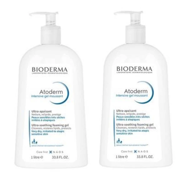 Bioderma Atoderm Intensive Foaming Gel 1000 ml 2 Adet
