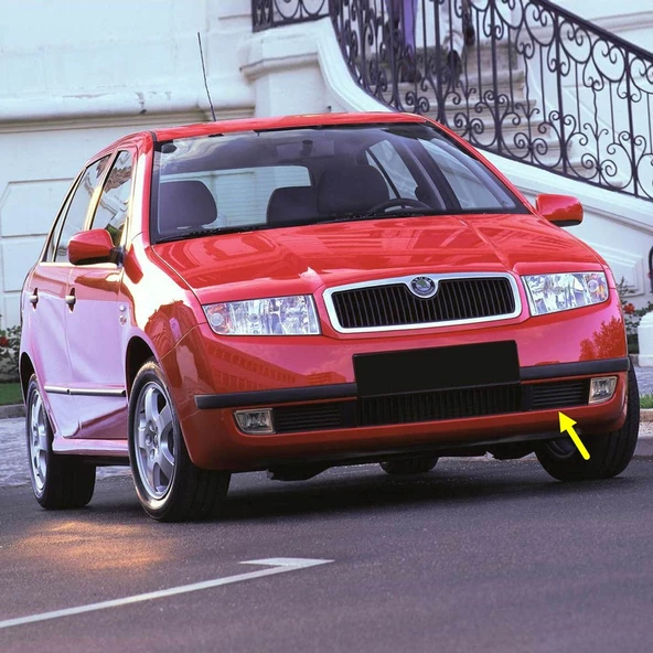 Skoda Fabia MK1 2000-2004 Ön Tampon Sol Sis Farı Yan Kapağı 6Y0853665B