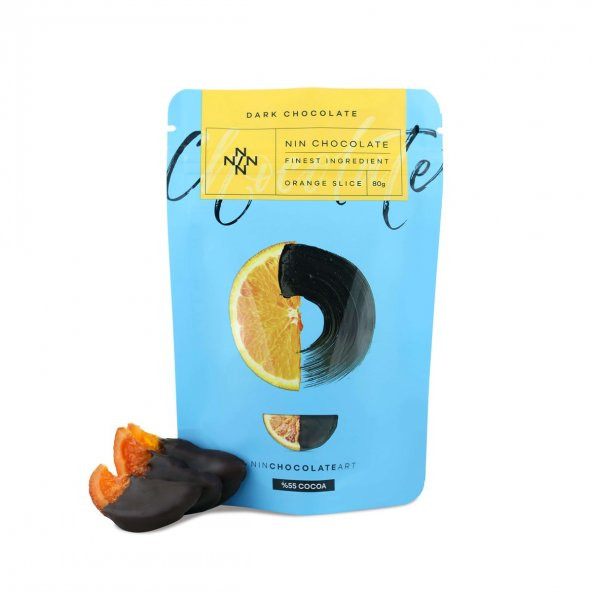 Bitter Çikolata Kaplı Portakal Dilimi 80g - 6