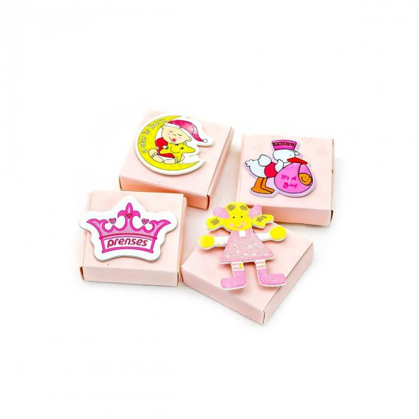 Kız Bebek Çikolatası Dekorlu Bebek Çikolatası (50 Adet) - Resim 3