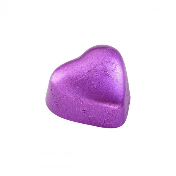 Sütlü Figür Tabanlı Mor Kalp Çikolata - 5