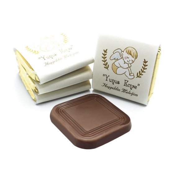 Erkek Bebek Çikolatası 84 Adet Madlen Çikolata Melek - 3
