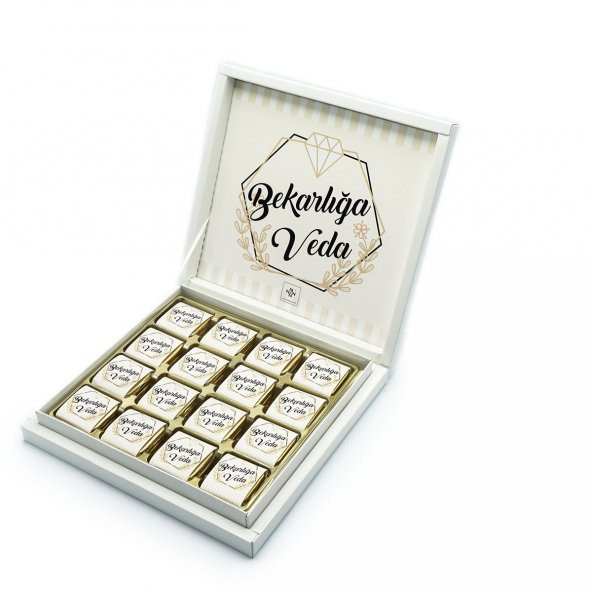 İsme Özel Bekarlığa Veda Çikolatası 48 Adet Madlen ürün görseli 1