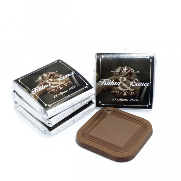 İsimli Söz Nişan Çikolatası 72 Adet Madlen Yüzük - 4