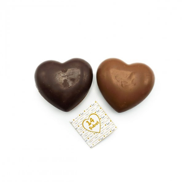 Sevgililer Günü Çift Kalp Çikolata - 2