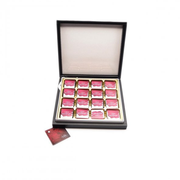 Sevgililer Günü Çikolatası Özel Tasarım Madlen Kutu Çikolata - 2