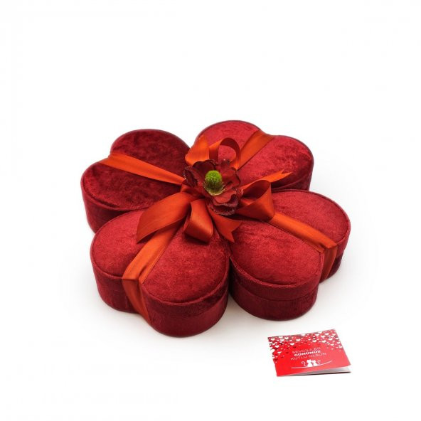 Sevgililer Günü Çikolatası Kadife Yonca Kutu ürün görseli 1