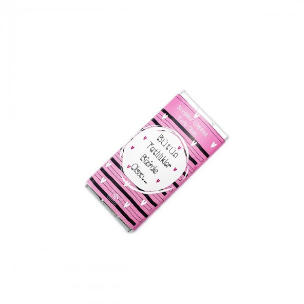 Sevgililer Günü Tablet Çikolata Pembe - 2