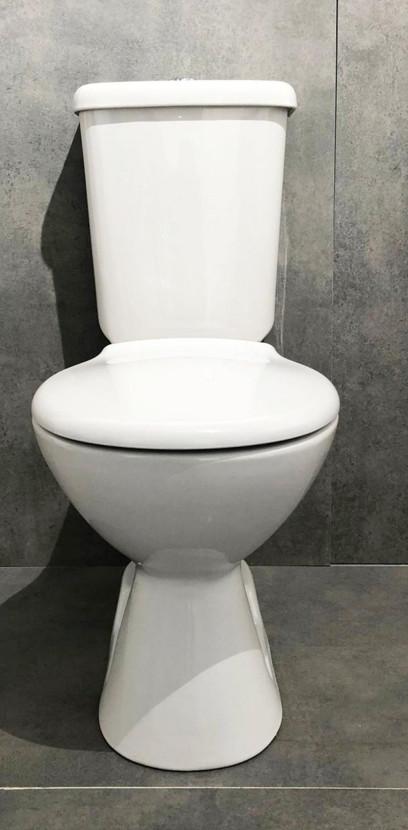 Creavit Pitta Alttan Çıkışlı Klozet Seti (4 Parça)Basic PP Kapak - 2