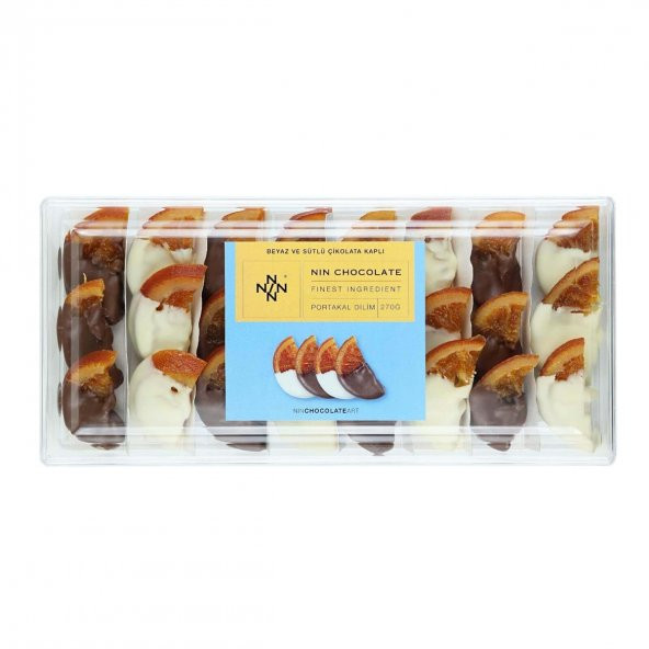 Sütlü ve Beyaz Çikolatalı Portakal Dilimi 270g - Resim 2
