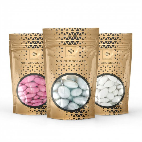 Karışık Badem Draje 450g Pembe-Sedef-Gümüş - Resim 2