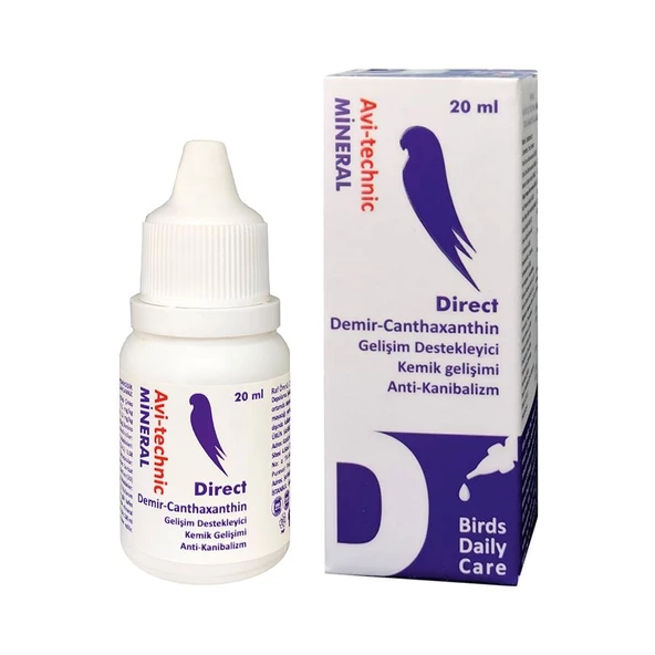 Avi-Technic Direct Kuşlar İçin Demir-Canthaxanthin Kemik Desteği 20 ml.