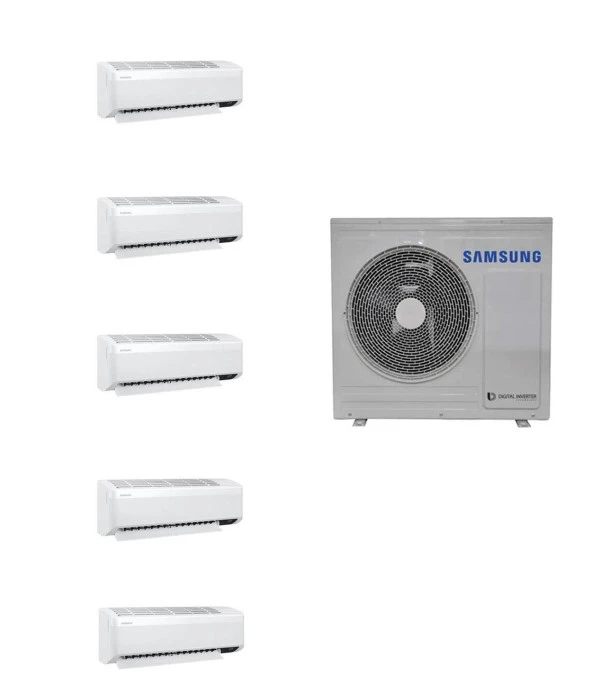 Samsung Wind Free Multi 1+5 AJ140TXJ5KH/EA 9+9+12+12+12 İç 14 KW Dış Ünite