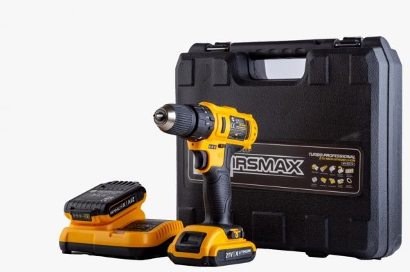 Mrsmax Turbo Profesyonel Akülü Darbeli Matkap 21V Bx-8015