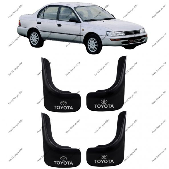 Toyota Corolla 1993-1998 4lü Ön Arka Paçalık Çamurluk Tozluk TYT1UX020