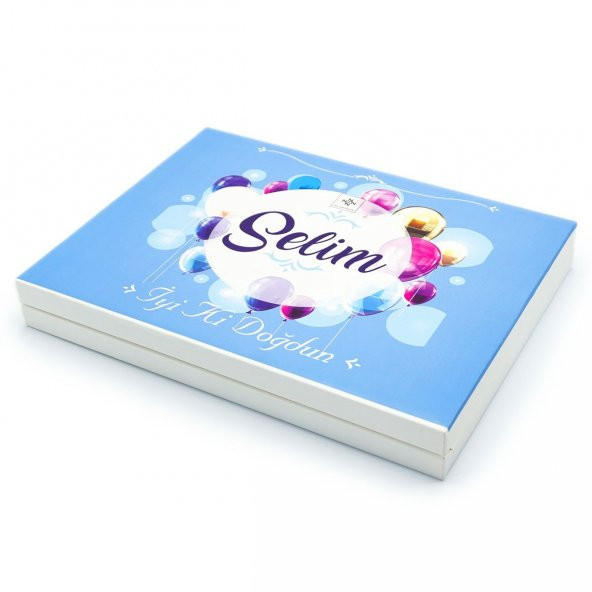 Erkek Bebek Çikolatası 72 Adet Madlen Çikolata Mavi Balon - 6