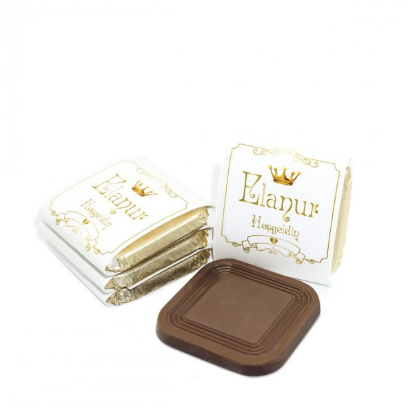 Nin Kız Bebek Dökme Bebek Çikolatası Altın Taç (125 Adet Madlen Çikolata) ürün görseli