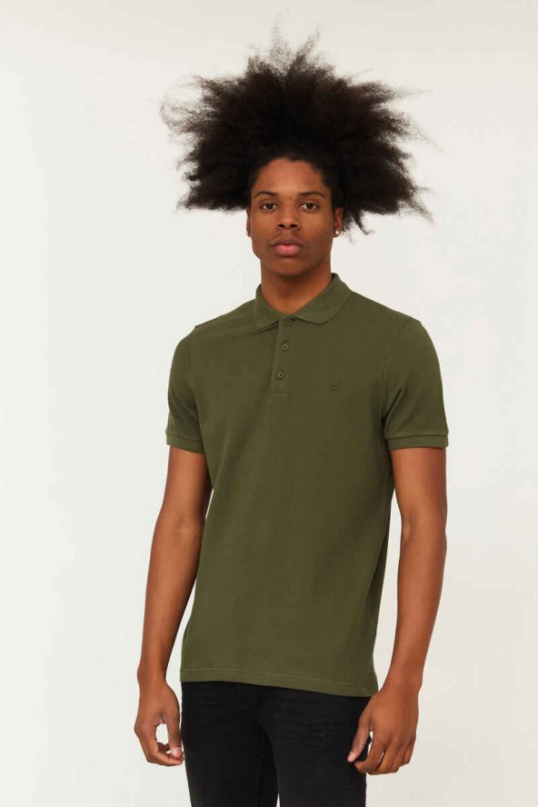 CAZADOR Erkek 100 Pamuklu Polo Yaka Tişört CAZ 4613 - Resim 2