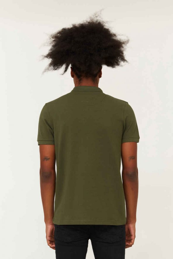 CAZADOR Erkek 100 Pamuklu Polo Yaka Tişört CAZ 4613 - Resim 4