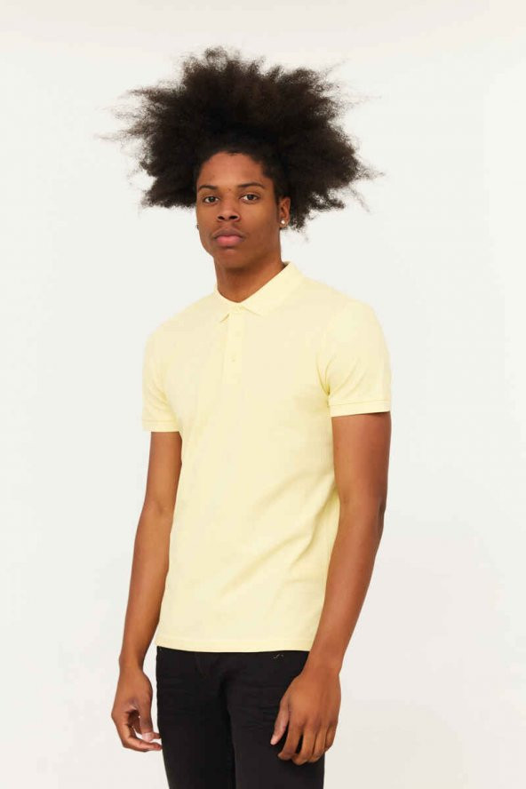 CAZADOR Erkek 100 Pamuklu Polo Yaka Tişört CAZ 4613 - Resim 2