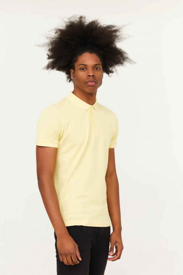 CAZADOR Erkek 100 Pamuklu Polo Yaka Tişört CAZ 4613 - Resim 3