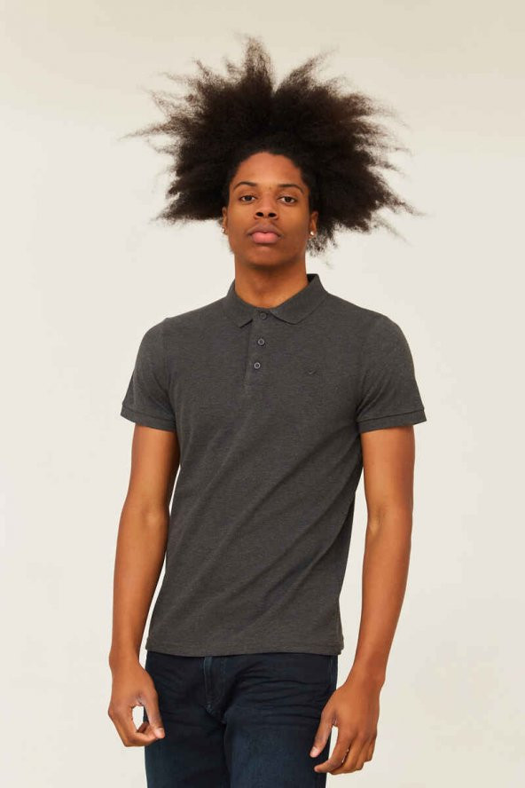 CAZADOR Erkek 100 Pamuklu Polo Yaka Tişört CAZ 4613 - Resim 2