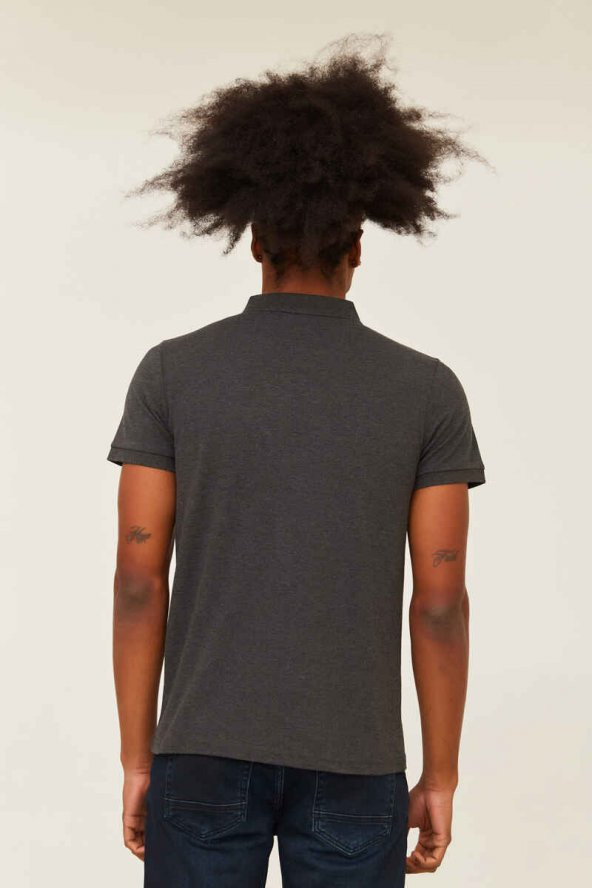 CAZADOR Erkek 100 Pamuklu Polo Yaka Tişört CAZ 4613 - Resim 4