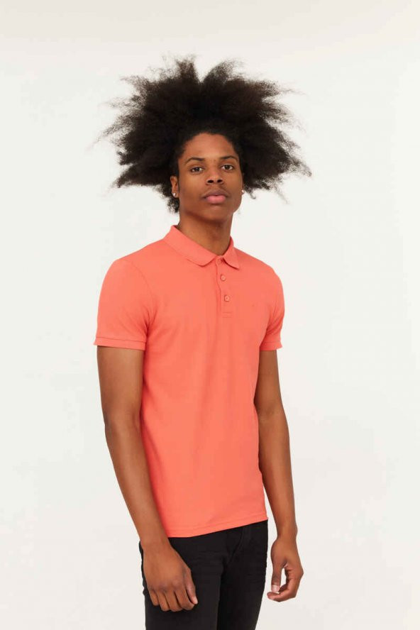 CAZADOR Erkek 100 Pamuklu Polo Yaka Tişört CAZ 4613 - Resim 3