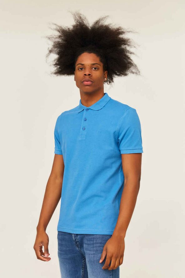 CAZADOR Erkek 100 Pamuklu Polo Yaka Tişört CAZ 4613 - Resim 2