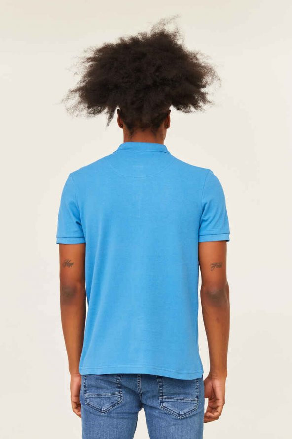 CAZADOR Erkek 100 Pamuklu Polo Yaka Tişört CAZ 4613 - Resim 4