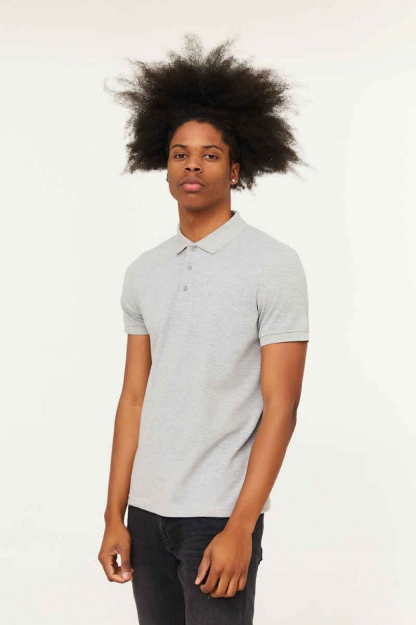 CAZADOR Erkek 100 Pamuklu Polo Yaka Tişört CAZ 4613 - Resim 2