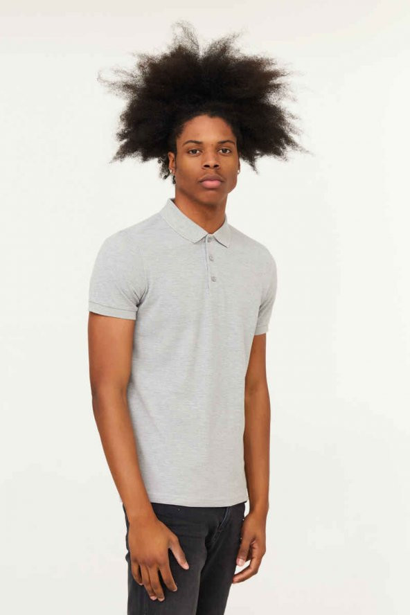 CAZADOR Erkek 100 Pamuklu Polo Yaka Tişört CAZ 4613 - Resim 3