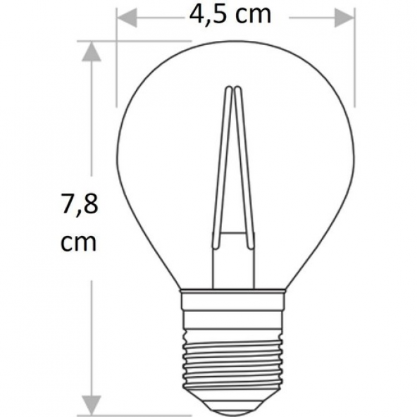 CATA CT-4283 4W RUSTİK LED AMPUL (E27)(AMBER) - 2