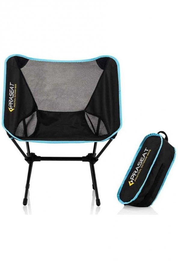 Praseat Katlanır Kamp Sandalyesi-MAVİ - 2