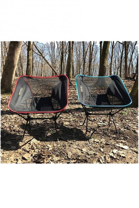 Praseat Katlanır Kamp Sandalyesi-MAVİ - 4
