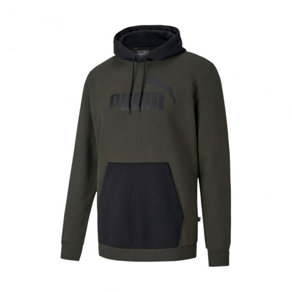 PUMA ESS HOODY FL BIG LOGO FOREST NIGHT