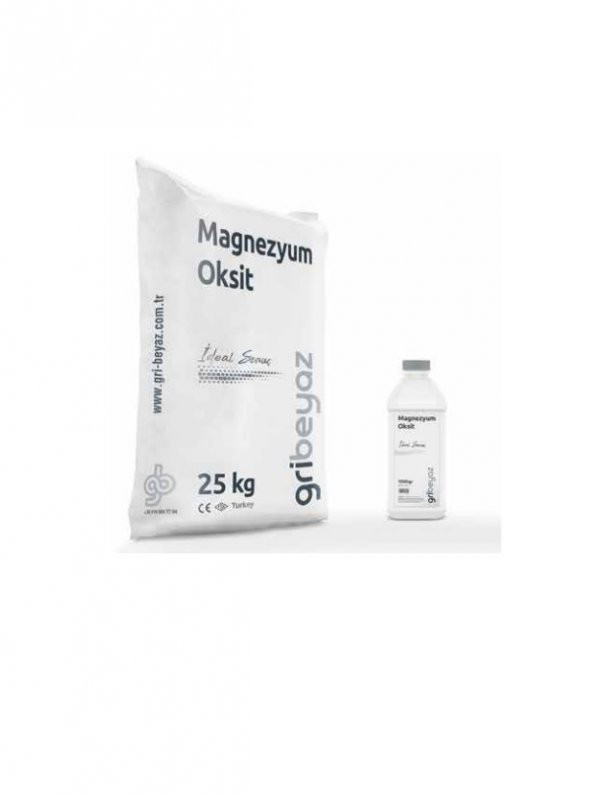 Gri Beyaz Magnezyum Oksit (MgO) 20 Kg