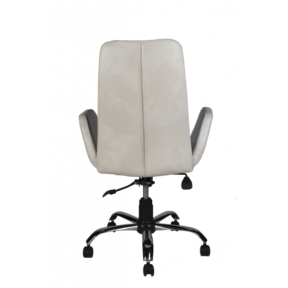 Herkese Mobilya Broadway Beyaz Deri Makam Koltuğu Ofis Koltuğu Büro Koltuğu Yönetici Koltuğu - 4