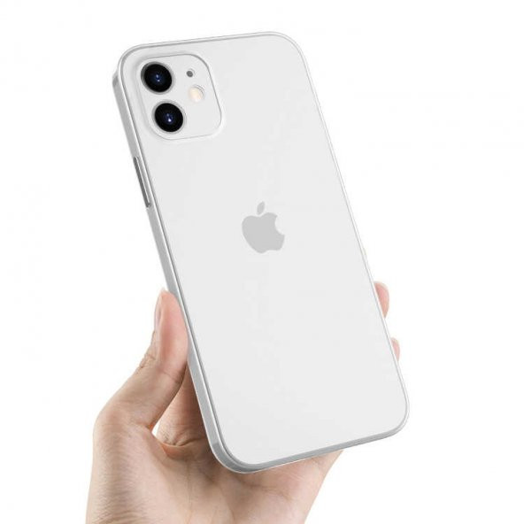 iPhone 12 Kılıf Şeffaf Lüx Sade Tasarım Blok - 3