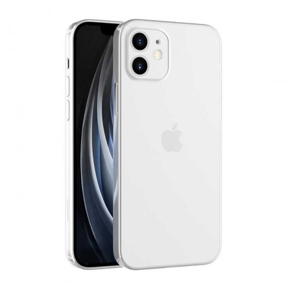 iPhone 11 Kılıf  Şeffaf Lüx Sade Tasarım Blok