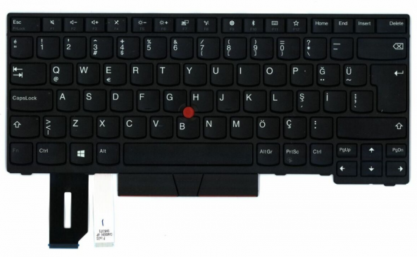 Lenovo ThinkPad E480 E485 T480s L480 L380 T490 Orjinal Klavye Turkçe Q Siyah Işıklı 01YP507