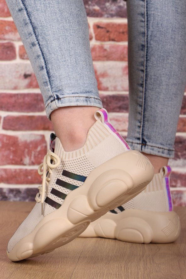 Vojo Bear Guja Fashion Hologram Kadın Spor Ayakkabı 2 Renk - 2