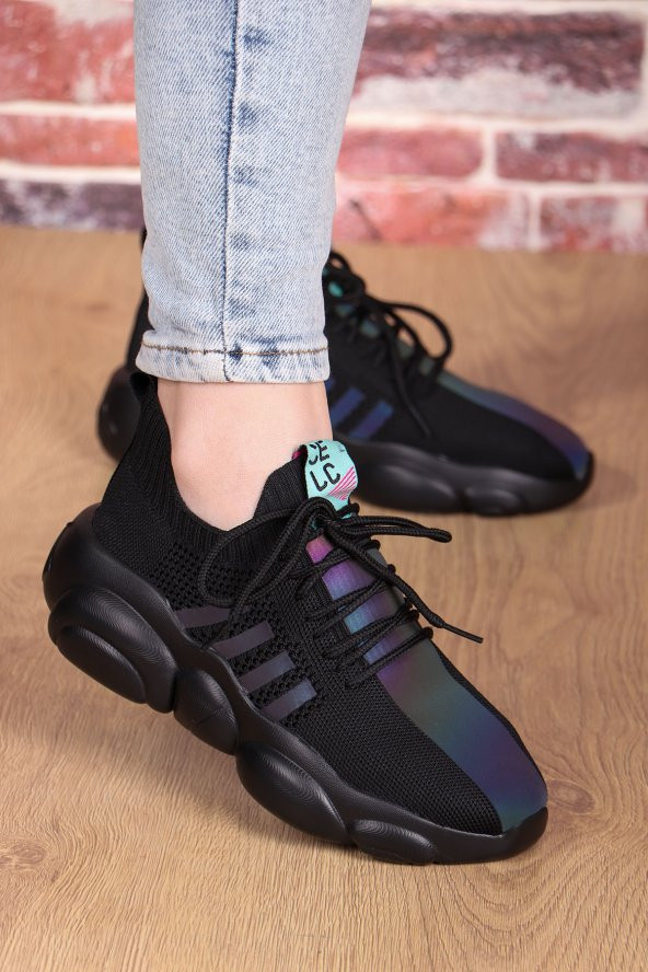 Vojo Bear Guja Fashion Hologram Kadın Spor Ayakkabı 2 Renk - 7