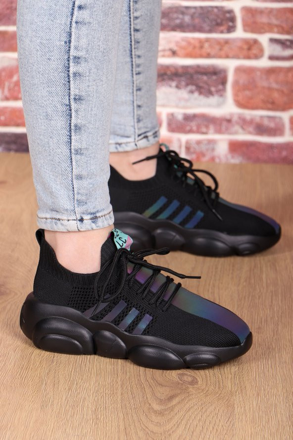 Vojo Bear Guja Fashion Hologram Kadın Spor Ayakkabı 2 Renk - 10