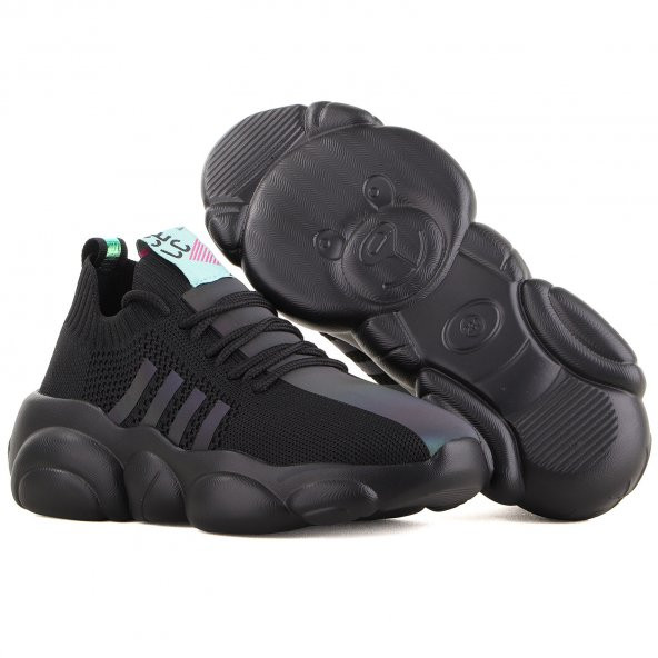 Vojo Bear Guja Fashion Hologram Kadın Spor Ayakkabı 2 Renk - 12