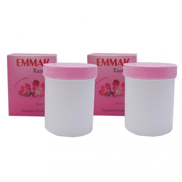 Emmak Rusma Gül Kokulu Tüy Dökücü Toz Hamam Otu Tozu 80GR X 2Adt