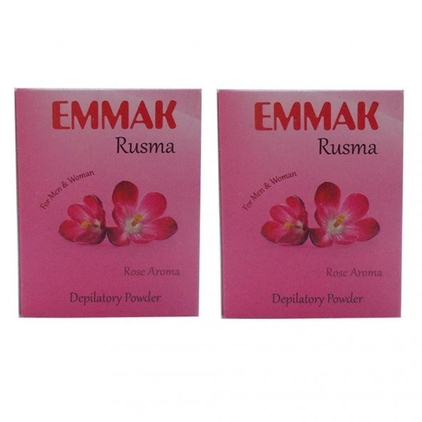 Emmak Rusma Gül Kokulu Tüy Dökücü Toz Hamam Otu Tozu 80GR X 2Adt - 5