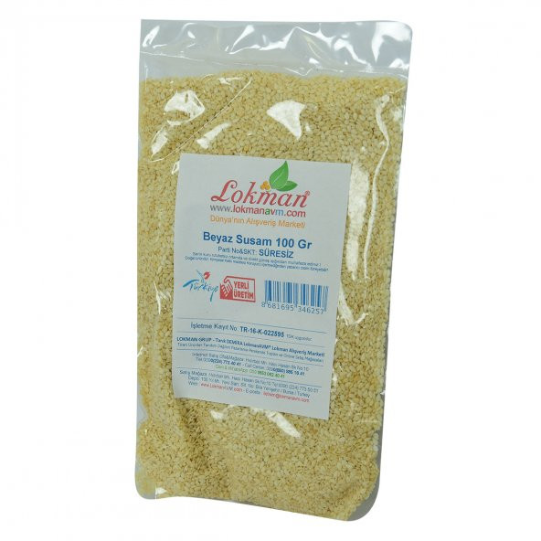 LokmanAVM Susam Beyaz 100 Gr Paket - 4