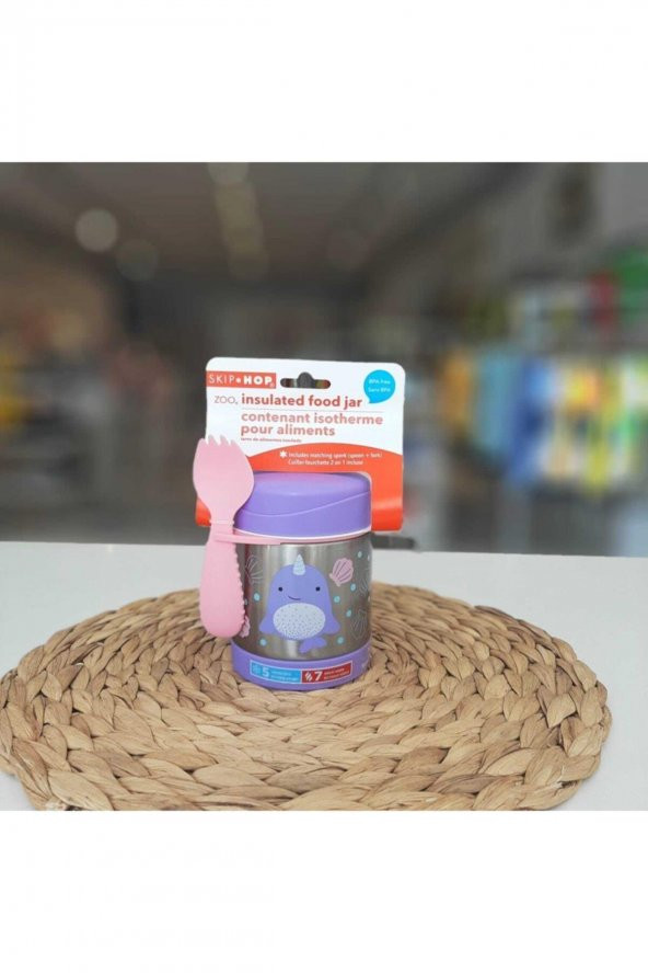 Skip Hop Zoo Paslanmaz Çelik Termos 325ml Narwhal