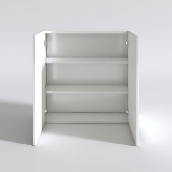Kenzlife Banyo Ecza Dolabı Aynalı Kapablanka Byz 060*060*17 Çamaşır Mutfak Kapaklı Arkalıklı - 3
